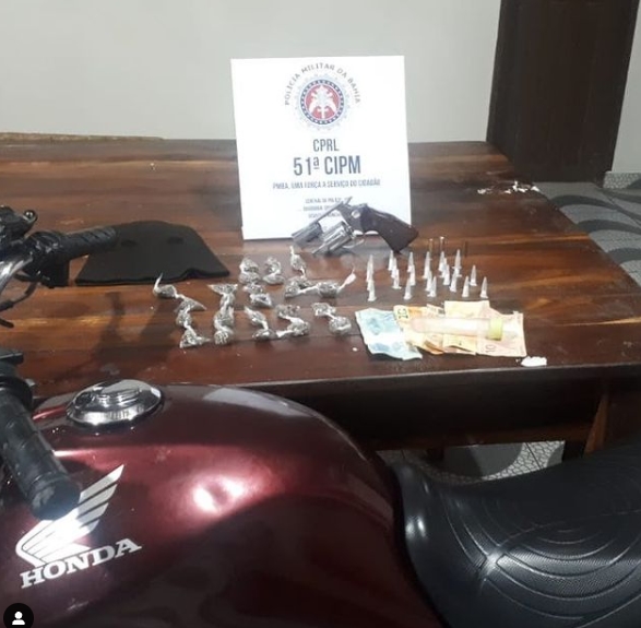 Polícia Militar de Conde realiza apreensão de arma, recupera veículo roubado e faz prisão em Flagrante no Cobó