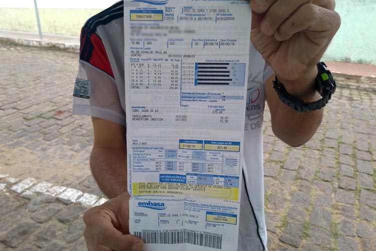 Conta de água será reajustada em 9,15% na Bahia