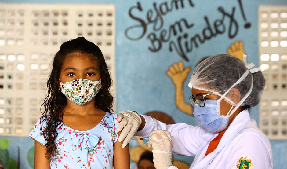 Saúde inclui crianças de 5 a 11 anos na vacinação contra Covid-19