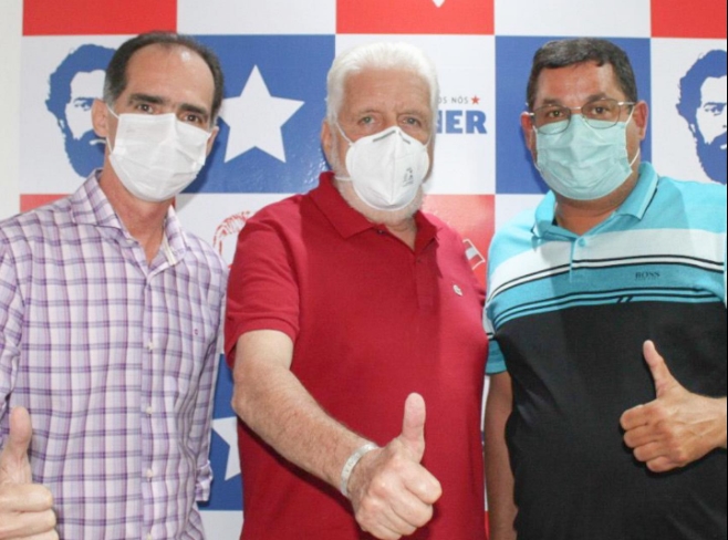 Prefeito de Jandaíra Adilson Leite e Vice-Prefeito Dr. Ronaldo Galvão participam de agenda com o Senador Jaques Wagner; Entenda