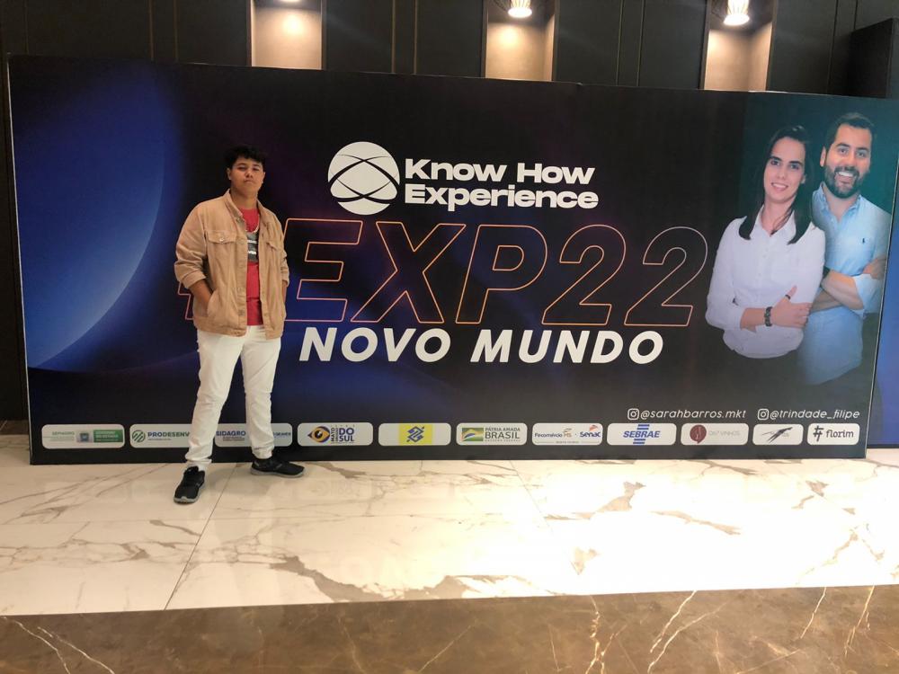 Olindinense de 17 anos participa de evento no Mato Grosso do Sul para tratar sobre empreendedorismo, tecnologia e inovação