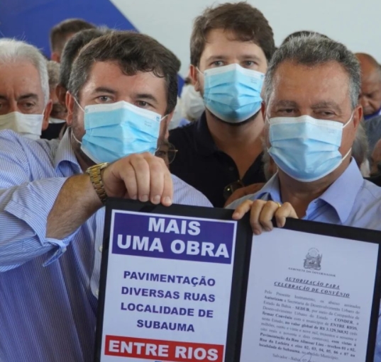 Governo do Estado investirá 3 milhões em calçamento em ruas de Subaúma na gestão de Júnior Argôlo