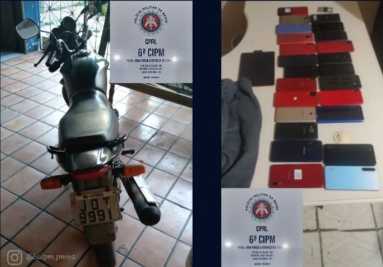 PM recupera veículo utilizado em assalto e celulares roubados em escola no distrito de Itamira em Aporá 