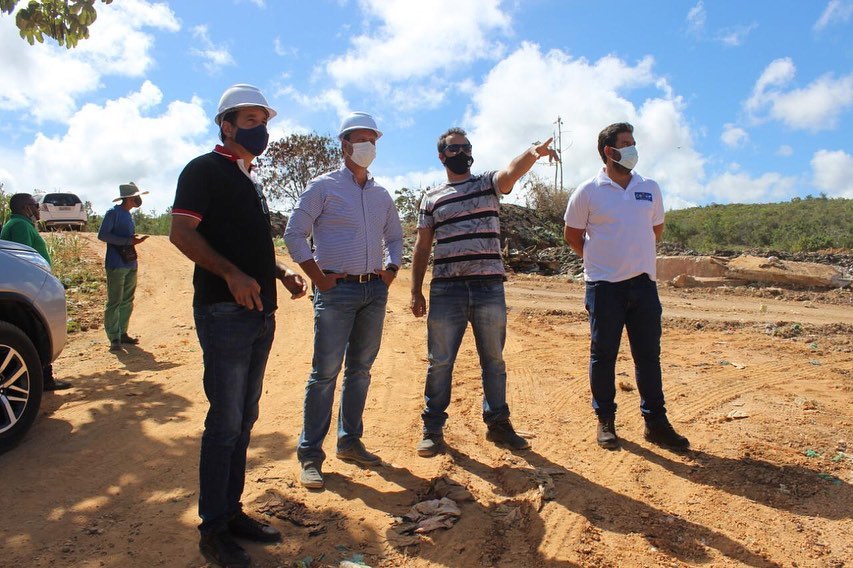 Prefeito Dudu Vieira e Secretários de Meio Ambiente e Obras visitam Aterro Sanitário do Conde
