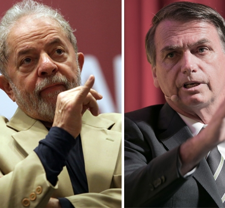 Ipespe: Lula abre 14 pontos para Bolsonaro e lidera com 45% das intenções de voto