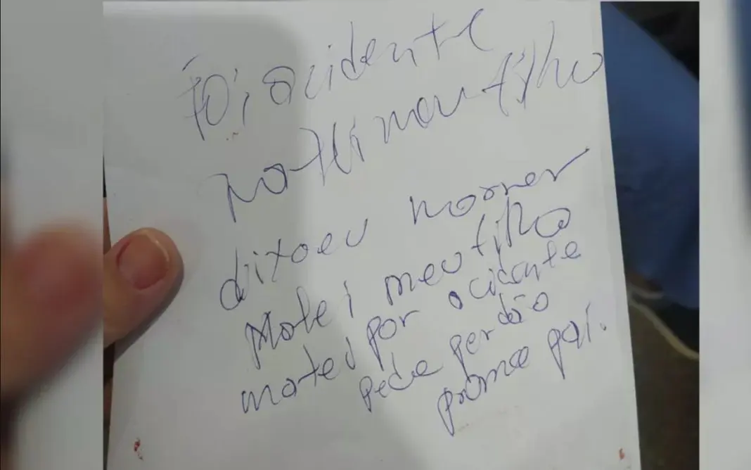 Pai mata filho de 11 anos, cita acidente em carta e atira no próprio rosto