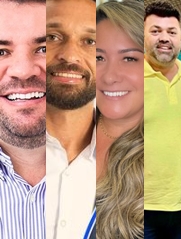 Primeiro bloco: Júnior Argôlo, Branco Sales, Carine e Leandro Dantas destacam-se em enquete avaliativa de mandatos; Saiba mais no site