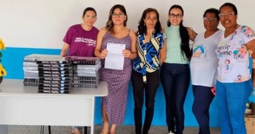 Prefeitura entrega balanças digitais aos agentes comunitários de Saúde de Entre Rios