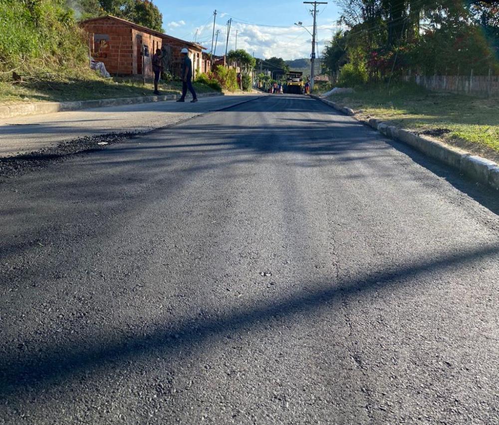 Ligação entre o Mangalô e a BR-101 recebe requalificação asfáltica em Alagoinhas