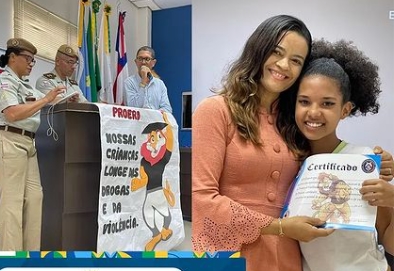 Prefeitura e PM realizam cerimônia para os formandos do PROERD em Entre Rios