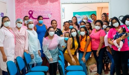 Secretaria de Saúde realiza corujão feminino com atendimento noturno em Cardeal da Silva com ações em alusão ao Outubro Rosa
