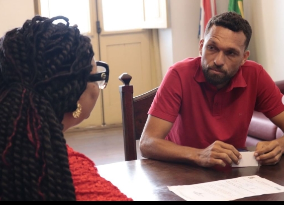 Prefeito Branco Sales participa de reunião em Secretaria de Cultura do Estado para tratar de reforma do Teatro de Cardeal da Silva
