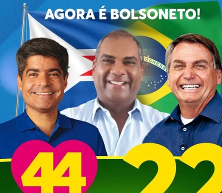 Prefeito Robertinho pede votos para ACM Neto e Jair Bolsonaro no segundo turno das eleições de 2022