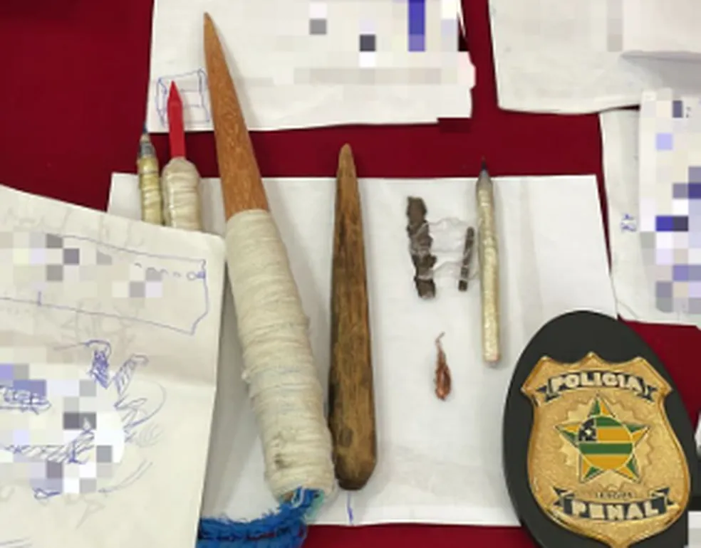 Armas artesanais foram apreendidas durante revista em cadeia pública em Estância