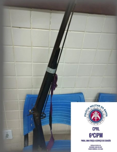 Após denúncia, guarnição da 6ªCIPM realiza prisão por porte ilegal de arma de fogo em Rio Real