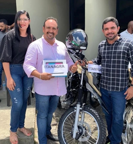 Município de Itanagra é contemplado com 1 moto Cross a e 1 Tablet para fortalecer agricultura familiar
