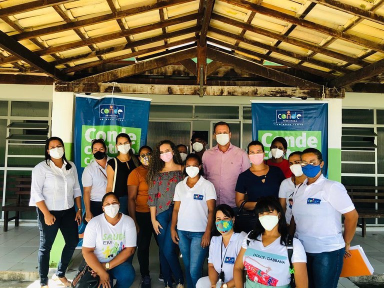 Prefeito de Conde Dudu Vieira começa a semana visitando unidades de Saúde do município