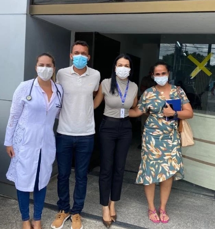 Prefeito Branco Sales e Secretária de Saúde Camila Araújo fazem visita técnica no Dantas Bião em Alagoinhas