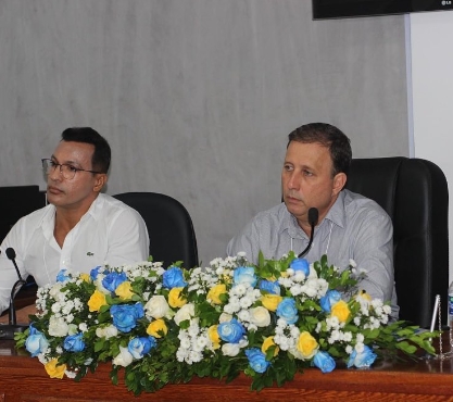 Prefeito Dudu Vieira e vice-prefeito participam da 9ª Conferência Municipal de Saúde de Conde