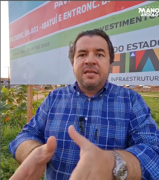 Vídeo: Prefeito de Entre Rios anuncia obra da BA-400 que ligará o município a Inhambupe