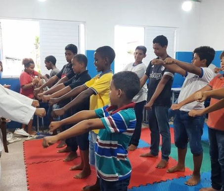 Escola pública da zona rural é a primeira a receber a oficina de Karatê em Itanagra