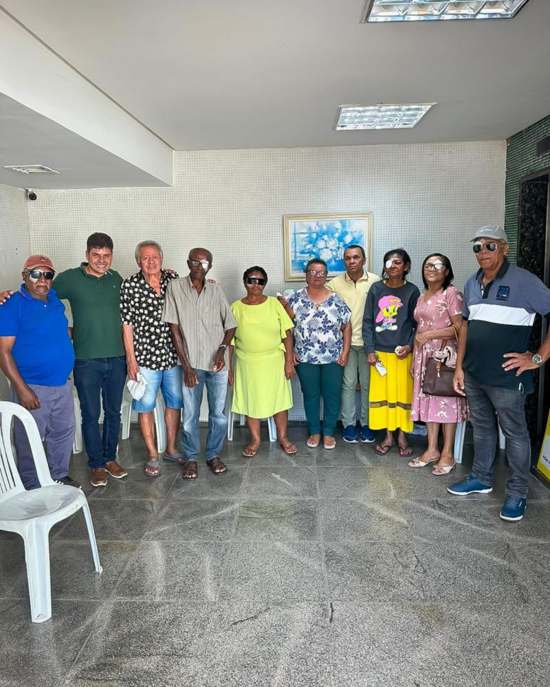 Jandairenses fazem cirurgia de catarata após intermédio de Paulo Assuitt em Salvador