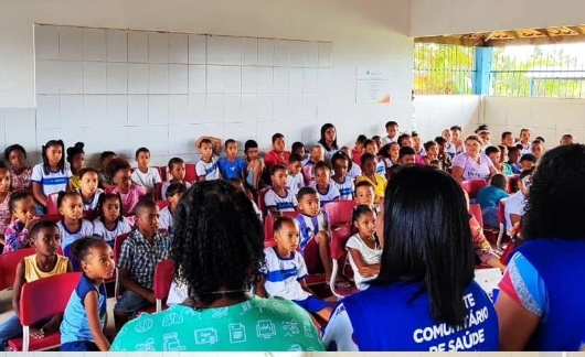 Programa Saúde na Escola realiza ação educativa com alunos da rede pública de Entre Rios