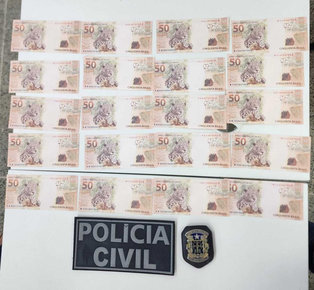 Homem é preso em flagrante com dinheiro falso em Aporá