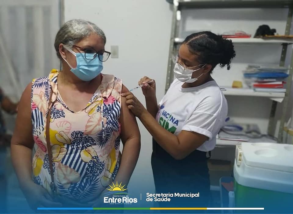 Prefeitura de Entre Rios realiza vacinaço contra a Covid-19 com vacina da Pfizer 