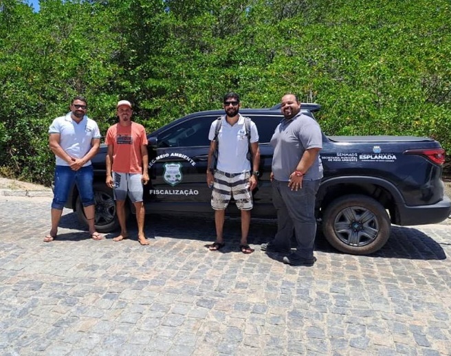 Secretaria de Meio Ambiente e Bahia Pesca realizam visita técnica em Baixio