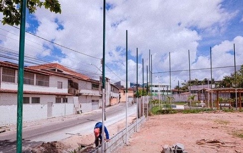 Avança obra da Praça do Campo do Dois de Julho em Camaçari