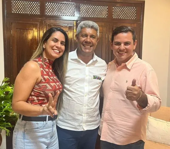 Paloma e Thiago agradecem apoio do Governador Jerônimo Rodrigues a pré-campanha ao executivo de Jandaíra
