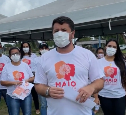 Prefeito Júnior Argôlo participa de ação de rua contra o abuso de crianças e adolescentes em Entre Rios
