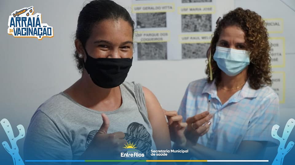 Em clima de São João equipes de Saúde batem novo recorde de vacinação contra a Covid-19 em Entre Rios